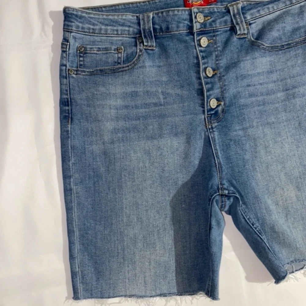 Dickies High Rise Cut-Off Jean Shorts
